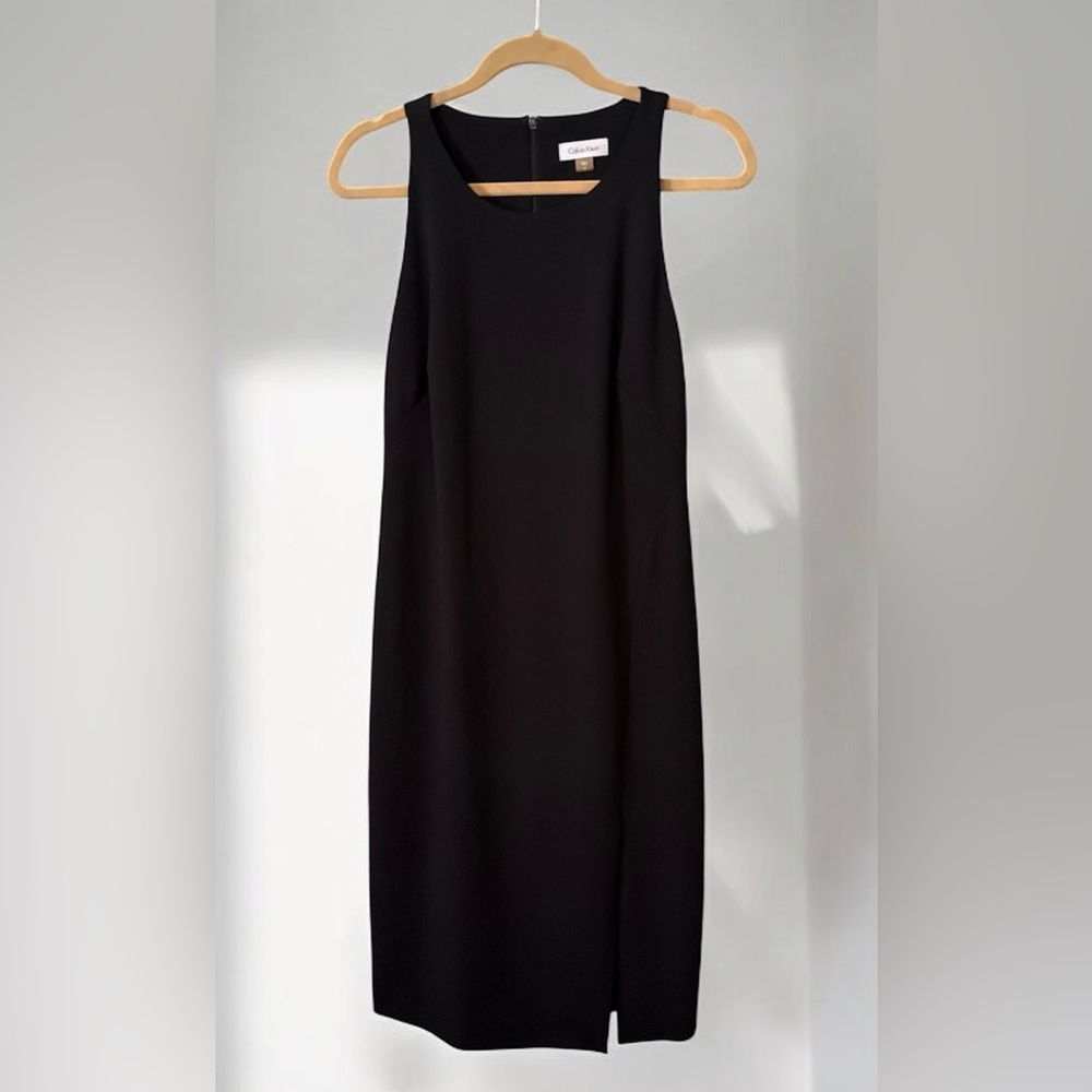 Calvin Klein Elegant Black Sleeveless Dress size 12